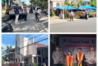 Personel Polres Toraja Utara saat melakukan pengamanan di sejumlah titik gereja pada perayaan Paskah 2025 di Kabupaten Toraja Utara, digelar sejak Kamis, 17 hingga Minggu, 20 April 2025 (Foto: Humas).