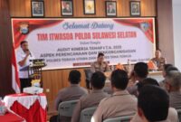 Mantapkan Perencanaan dan Pengorganisasian, Polres Toraja Utara Terima Kunjungan Tim Audit Kinerja Itwasda Polda Sulsel Tahap I Tahun 2025. (Dok. Humas Polres Torut)
