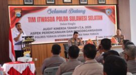 Mantapkan Perencanaan dan Pengorganisasian, Polres Toraja Utara Terima Kunjungan Tim Audit Kinerja Itwasda Polda Sulsel Tahap I Tahun 2025. (Dok. Humas Polres Torut)