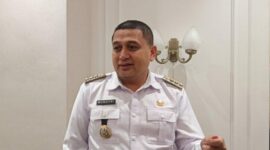 Wali Kota Makassar Munafri Arifuddin saat menyampaikan bakal merombak Direksi Perusda dari hasil evaluasi kinerja, di LAN RI Antang, Makassar Kamis (17/4/2025) (Foto: Istimewa).