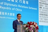 Menteri Luar Negeri Sugiono menyampaikan belasungkawa atas wafatnya Paus Fransiskus, di Beijing, pada Senin, (21/4/2025) (Foto: Istimewa).
