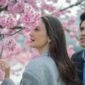 Luna Maya dan Maxime Bouttier menikmati momen romantis di bawah bunga sakura saat liburan di Tokyo, Jepang, momen lamaran pada 1 April 2025 (Foto: Istimewa).