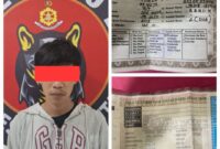 Pelaku FRP (17) saat diamankan Tim Resmob Satreskrim Polres Toraja Utara di Objek Wisata Londa, Kecamatan Kesu, Selasa (29/04/2025)(Foto: Humas).