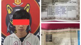 Pelaku FRP (17) saat diamankan Tim Resmob Satreskrim Polres Toraja Utara di Objek Wisata Londa, Kecamatan Kesu, Selasa (29/04/2025)(Foto: Humas).