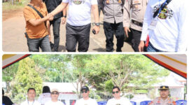 Kapolres Tana Toraja AKBP Budi Hermawan mengerahkan personel gabungan demi mengamankan Kejurprov Road Race IMI Sulsel 2025 yang digelar di Sirkuit Bandara Lama Pongtiku, Kecamatan Rantetayo Kabupaten Tana Toraja pada Senin (26/5/2025) (Foto: Humas).