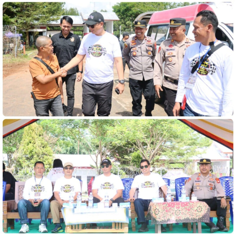 Kapolres Tana Toraja AKBP Budi Hermawan mengerahkan personel gabungan demi mengamankan Kejurprov Road Race IMI Sulsel 2025 yang digelar di Sirkuit Bandara Lama Pongtiku, Kecamatan Rantetayo Kabupaten Tana Toraja pada Senin (26/5/2025) (Foto: Humas).