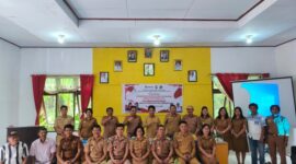 Foto bersama Usai Sosialisasi pembentukan Desa/Kelurahan Merah Putih di kecamatan Tallunglipu, Senin (19/5/25). (Dok. Zul/gasingnews@gmail.com)
