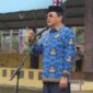 Bupati Toraja Utara, Frederik Viktor Palimbong yang memimpin apel peringatan hari Kebangkitan Nasional ke-117 tahun 2025, yang dirangkaikan dengan hari Kesadaran Nasional, di Lapangan Bakti Rantepao, Senin (26/5/25).