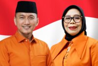Pasangan calon Wali Kota dan Wakil Wali Kota Palopo Farid Kasim Judas - Nurhaeni. Foto :(Istimewa)