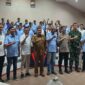Wali Kota Makassar Munafri Arifuddin berpose bersama pengurus DPC GAPEKSINDO Kota Makassar periode 2025–2030 usai pelantikan di Balai Kota, Senin (19/5/2025) (Foto: Arya).