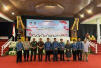 Kapolres Toraja Utara bersama Forkopimda dan jajaran Pemkab Toraja Utara saat Musrenbang RPJMD 2025-2029 di Hotel Missiliana, Kecamatan Kesu. Toraja Utara, (26/5/2025) (Foto: Humas).