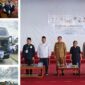 Kapolres Toraja Utara  bersama Bupati dan sejumlah pejabat melepas 19 calon haji,  di Art Center Alun-Alun Rantepao, Selasa (28/5/2025) (Foto: Humas).
