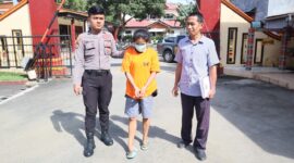 Terduga Pelaku pencurian inisial AS kini diamankan Tim Resmob (27/5). Hal tersebut diungkapkan Kasat Reskrim Polres Tana Toraja, Iptu Arlin Allolayuk, Jumat (30/5/2025) (Foto: Istimewa).
