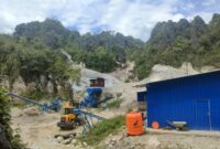 Tambang Galian-C milik CV Bangsa Damai di Kelurahan Tikala, Kecamatan Tikala, Toraja Utara. Foto:(Istimewa) 