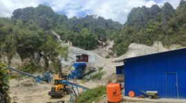 Tambang Galian-C milik CV Bangsa Damai di Kelurahan Tikala, Kecamatan Tikala, Toraja Utara. Foto:(Istimewa) 