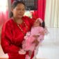 Jerni Ma'guling yang sementara menggendong Madya beberapa waktu lalu