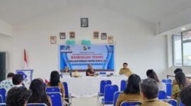 Bimbingan Teknis (Bimtek) Kepenulisan Berbasis Konten Budaya Lokal di aula perpustakaan Toraja Utara, Senin (23/6/25). (Dok. Zul/gasingnews.com)