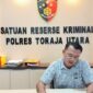 Kasat Reskrim Polres Toraja Utara, Iptu Ruxon, yang ditemui di ruang kerjanya, Selasa (24/6/25). (Dok. Zul/gasingnews.com)