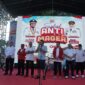 Foto bersama Forkopimda Sulsel saat pelaksanaan jalan santai sulsel anti mager, di Jl. Jenderal Sudirman, Kota Makassar. Jumat, (27/6/25).
