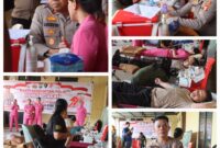 Kepolisian Resor (Polres) Toraja Utara menggelar kegiatan donor darah dalam rangka Bakti Kesehatan Polri menyambut HUT Bhayangkara ke-79, Rabu (11/6/2025) (Foto: Humas).