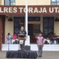 Kapolres Toraja Utara AKBP Stephanus Luckyto A.W membuka secara resmi Pekan Olahraga Bhayangkara Cup 2025 di Halaman Mapolres Toraja Utara, Jumat (13/6/2025) (Foto: Humas).
