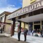 Kapolres Toraja Utara, AKBP. Stephanus Luckyto A.W saat akan memasuki lapangan upacara sebagai inspektur upacara pada hari peringatan HUT Ke-79 Bhayangkara, di halaman Mapolres Toraja Utara, Selasa (1/7/25). (Dok. Zul/gasingnews.com)