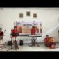 Salah satu peserta cabang seni dan sastra yang sementara berlomba pada kegiatan FLS3N di SMA Negeri 2 Toraja Utara, Kamis (4/7/25).