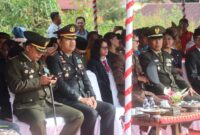 Kapolres Toraja Utara Hadiri Upacara Peringatan Hari Pahlawan Nasional Pongtiku ke 23 Tahun 2025 yang berlangsung di Lapangan Pahlawan Pongtiku, Pangala', Kecamatan Rindingallo, Toraja Utara, Kamis (10/07/2025) (Foto: Humas).