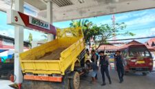Polres Toraja Utara Saat Melakukan Patroli Ke Sejumlah SPBU. Foto : (Humas Polres Torut)