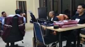 Eks Anggota DPRD Wajo Haji Saidiman di periksa dan dimintai keterangannya di Mapolres Wajo, Rabu (9/7/2025) (Foto: Istimewa).
