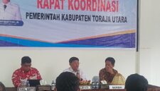 Rapat Koordinasi (Rakor) yang digelar di Hotel Bobatu Hera, Kelurahan Tampo, Kecamatan Tallunglipu Toraja Utara, Jumat (1/8/2025) (Foto: Humas).