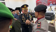 Kapolres Toraja Utara AKBP Stephanus Luckyto A.W menghadiri upacara pengukuhan Paskibraka 2025 di Hotel Bobatu Hera, Tallunglipu, Toraja Utara, Jumat (15/8/2025) (Foto: Humas).