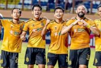 Pemain Bhayangkara FC merayakan gol ke gawang PSM Makassar pada laga BRI Super League 2025 di Stadion PKOR Sumpah Pemuda, Sabtu (16/8/2025) (Foto: Istimewa).