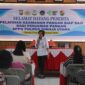 Pemaparan materi keamanan pangan oleh pemateri dari Dinas Kesehatan kepada relawan dapur SPPG Polri dalam pelatihan keamanan pangan siap saji, Aula Mapolres Toraja Utara, Selasa (13/01/2026) (Foto: Istimewa).